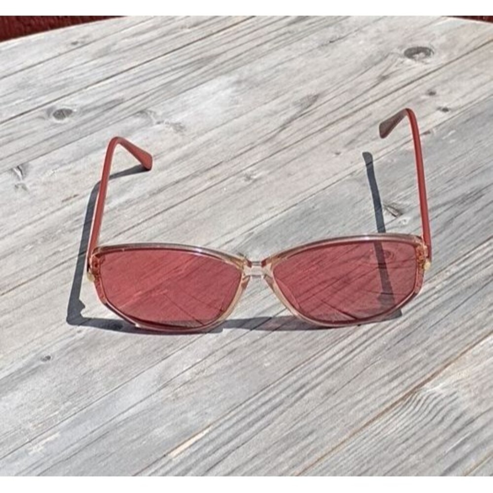 VTG Silhouette Austria Pink Tint M1793 Oversized Geometric Butterfly Sunglasses